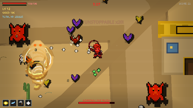 The Storm Djinn rising over the desert sand as the boss fight starts